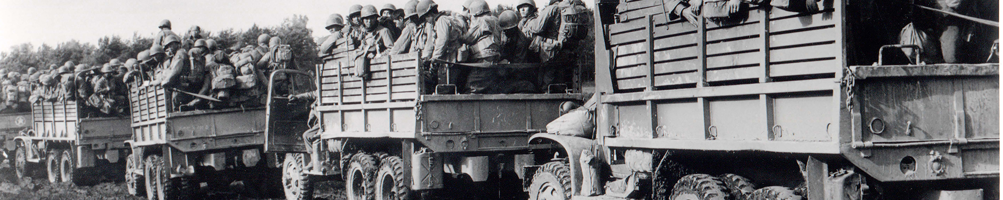 442nd RCT in trucks